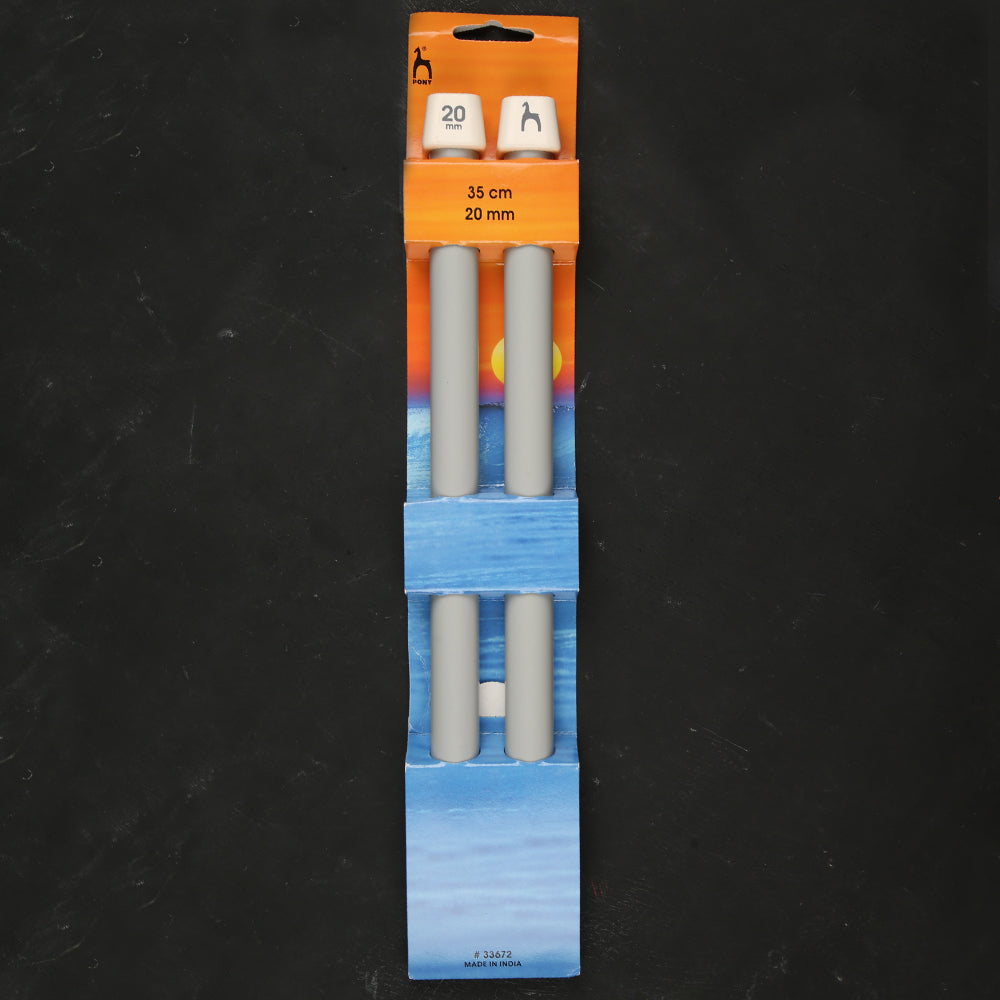 Pony 20 mm 35 cm Alüminyum Örgü Şişi - 33672